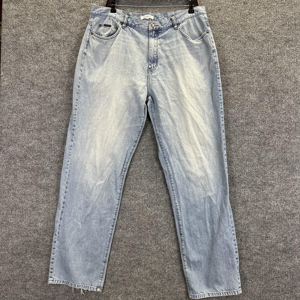 Vintage Alex Cannon Jeans Mens 34x34 Light Wash Straight Leg Denim Hong Kong 90s
